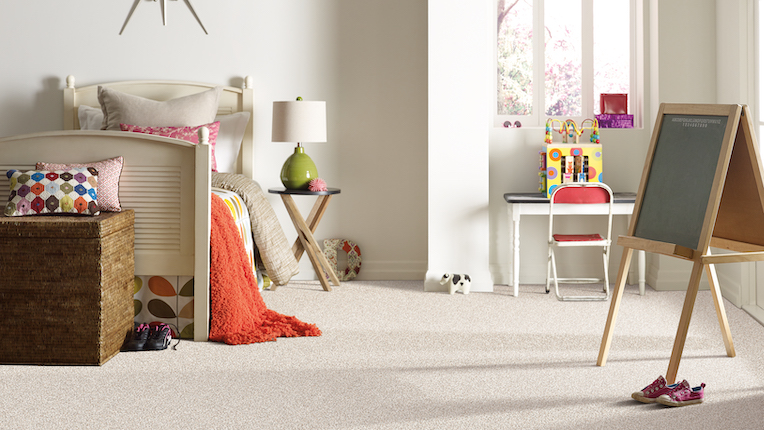 cozy plush carpets in a kids bedroom